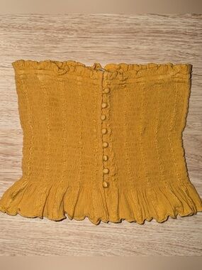yellow crop top